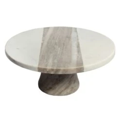 Laila Ali Modern Living Natural Marble Cake Stand