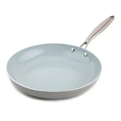 Laila Ali Non-Stick Dusty Blue Ceramic Fry Pan, 12"