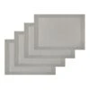 Laila Ali Set Of 4 Modern Living Imara Placemats, Silver