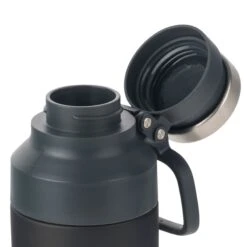 Laila Ali Spring Blue Two-Tone Black Water Bottle, 17oz -Cheap Cookware Store laila ali spring blue two tone black water bottle 17oz 2