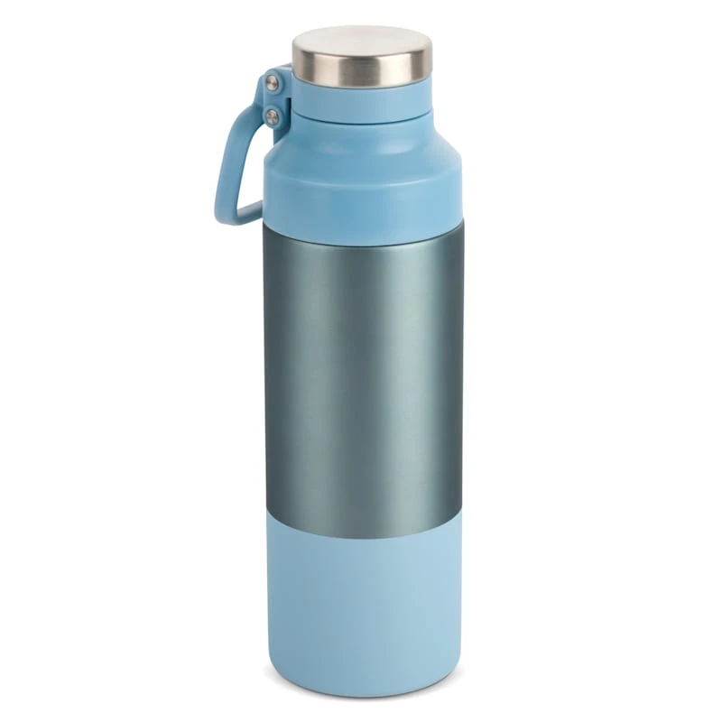 Laila Ali Spring Blue Two-Tone Blue Water Bottle, 17oz 3 Laila Ali Spring Blue Two-Tone Blue Water Bottle, 17oz