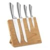 Laila Stainless 5-Piece Knife & Wood Block Set