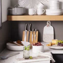 Laila Stainless 5-Piece Knife & Wood Block Set 20 Laila Stainless 5-Piece Knife & Wood Block Set -Cheap Cookware Store laila stainless 5 piece knife wood block set 8