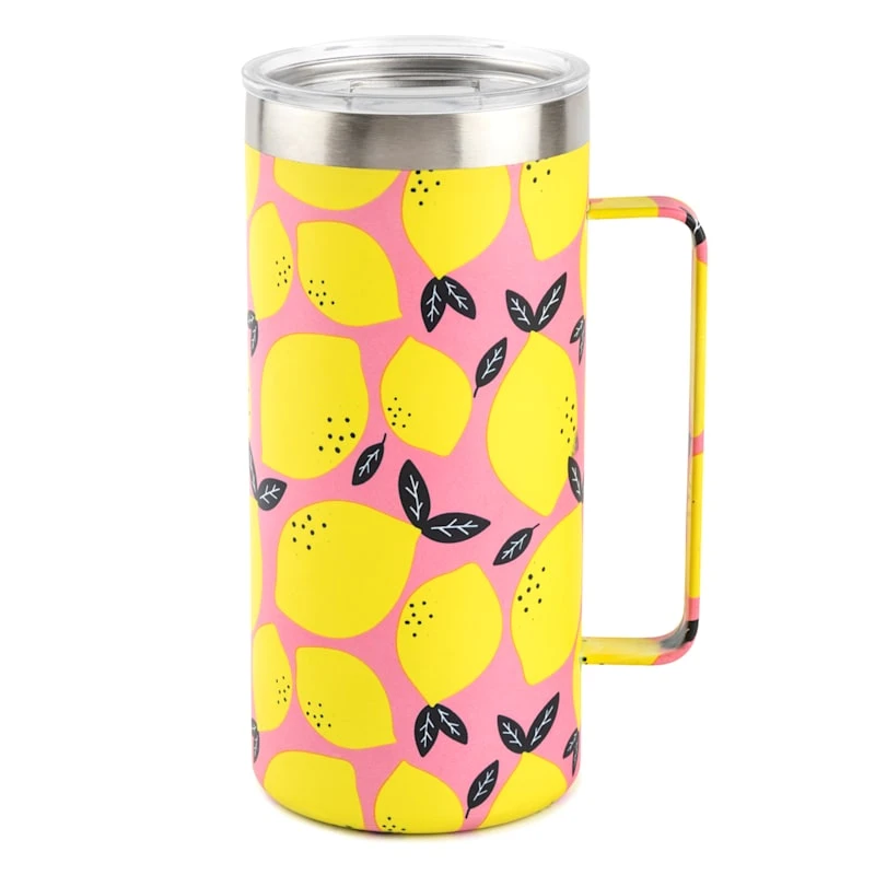 Lemon Print Roast Mug, 25oz 3 Lemon Print Roast Mug, 25oz