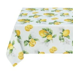 Limoncello Printed Spill-Proof Tablecloth, 60x84