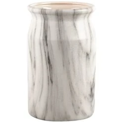 Marbled Stoneware Utensil Crock