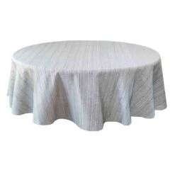 Millennium Round Black Tablecloth, 70"