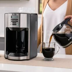Mr. Coffee 12-Cup Coffee Maker With Rapid Brew System, Stainless Steel -Cheap Cookware Store mr. coffee 12 cup coffee maker with rapid brew system stainless steel 3