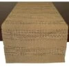 Natural Brown Textured Cotton Table Runner, 72" -Cheap Cookware Store natural brown textured cotton table runner 72