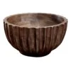 Nearly Neutral Mango Wood Serving Bowl, 9"