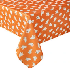 Orange Ghost Printed Table Cloth, 60x84