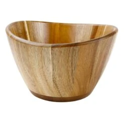 Organic Wooden Shaped Bowl, 9.2"