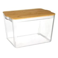 Pet Pantry Bin With Bamboo Lid, Large