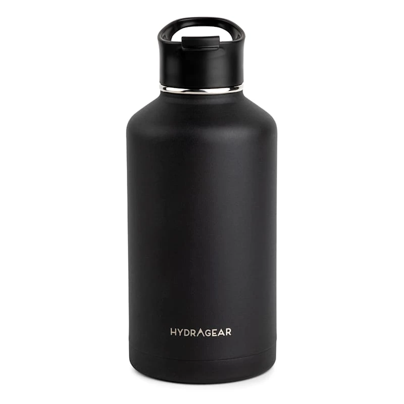 Powder-Coated Black Timber Bottle, 64oz 3 Powder-Coated Black Timber Bottle, 64oz