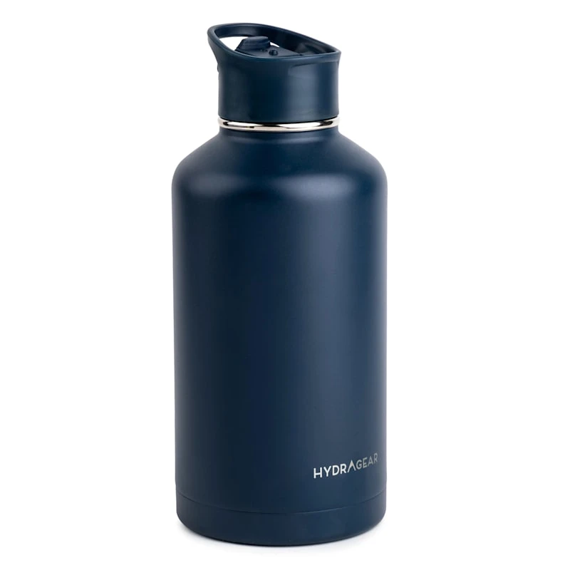 Powder-Coated Navy Blue Timber Bottle, 64oz 4 Powder-Coated Navy Blue Timber Bottle, 64oz - Image 2
