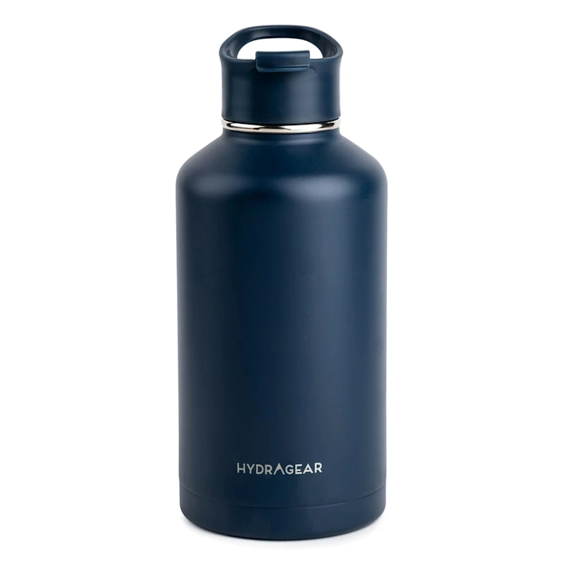 Powder-Coated Navy Blue Timber Bottle, 64oz 3 Powder-Coated Navy Blue Timber Bottle, 64oz