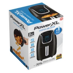 Power XL 2qt Vortex Air Fryer, Black -Cheap Cookware Store power xl 2qt vortex air fryer black 2