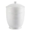 Providence White Textured Stoneware Canister, Medium