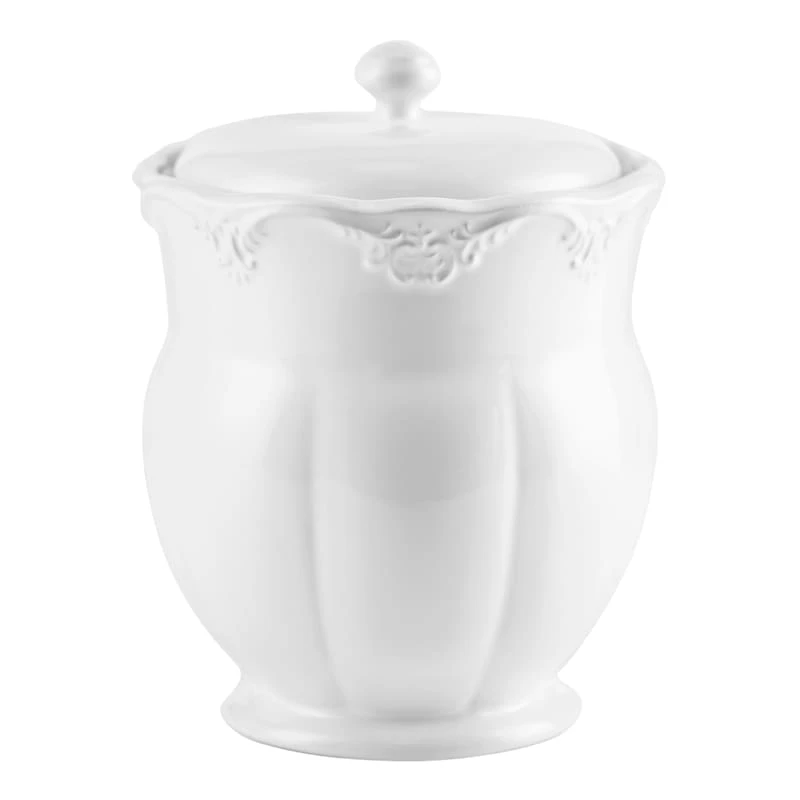Providence White Timeless Canister, Medium 3 Providence White Timeless Canister, Medium