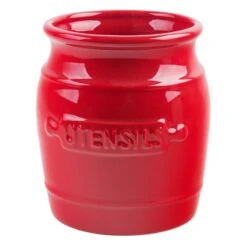 Red Barrel Utensil Crock, 7"