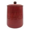 Red Speckled Food Canister