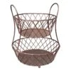 Round 2-Tier Diamond Patterned Fruit Basket 2 Round 2-Tier Diamond Patterned Fruit Basket -Cheap Cookware Store round 2 tier diamond patterned fruit basket