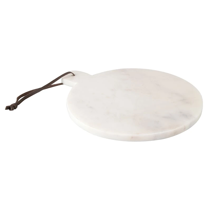 Round White Marbled Serving Board 3 Round White Marbled Serving Board