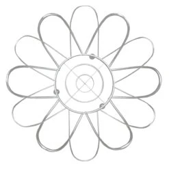 Satin Nickel Flower Fruit Basket