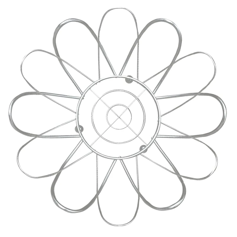 Satin Nickel Flower Fruit Basket 3 Satin Nickel Flower Fruit Basket