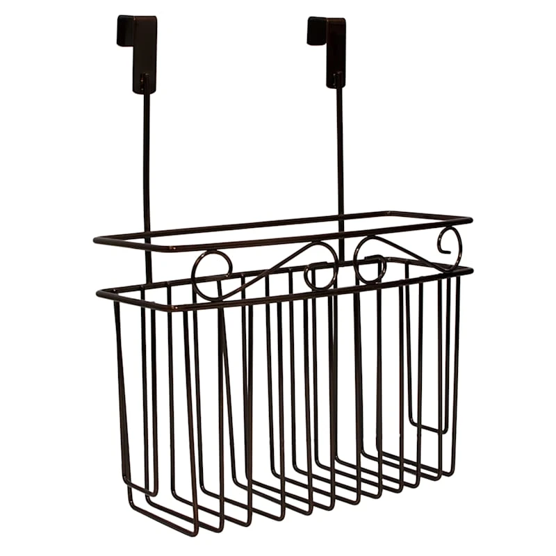 Scroll Design Over The Cabinet Storage Basket, Large 3 Scroll Design Over The Cabinet Storage Basket, Large