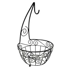 Scroll Metal Fruit Basket With Banana Hanger