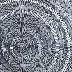 Set Of 4 Audley Round Placemats, Blue -Cheap Cookware Store set of 4 audley round placemats blue 2