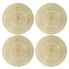 Set Of 4 Audley Round Placemats, Gold -Cheap Cookware Store set of 4 audley round placemats gold