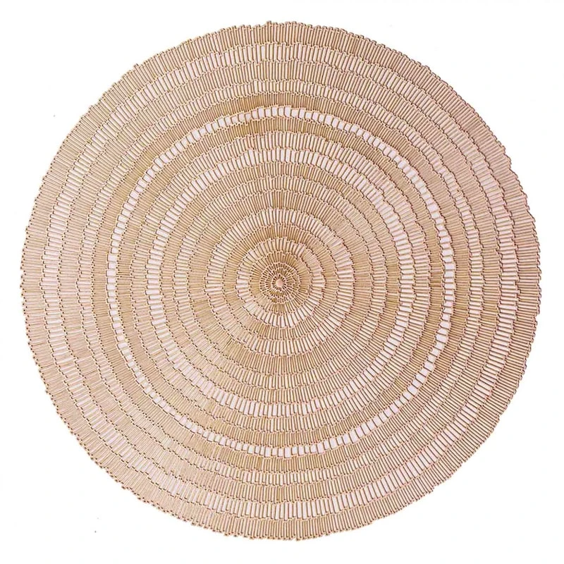 Set Of 4 Audley Round Placemats, Rose Gold 4 Set Of 4 Audley Round Placemats, Rose Gold - Image 2