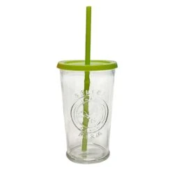 Set Of 4 Farm Fresh Cooler Tumblers With Color Lids & Straws, 16oz -Cheap Cookware Store set of 4 farm fresh cooler tumblers with color lids straws 16oz 2