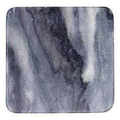 Set Of 4 Grey Marbled Round Edge Stoneware Coasters -Cheap Cookware Store set of 4 grey marbled round edge stoneware coasters 1