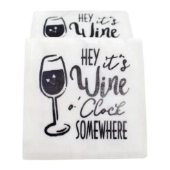 Set Of 4 It's Wine O' Clock Round Edge Stoneware Coasters 8 Set Of 4 It's Wine O' Clock Round Edge Stoneware Coasters -Cheap Cookware Store set of 4 its wine o clock round edge stoneware coasters 2