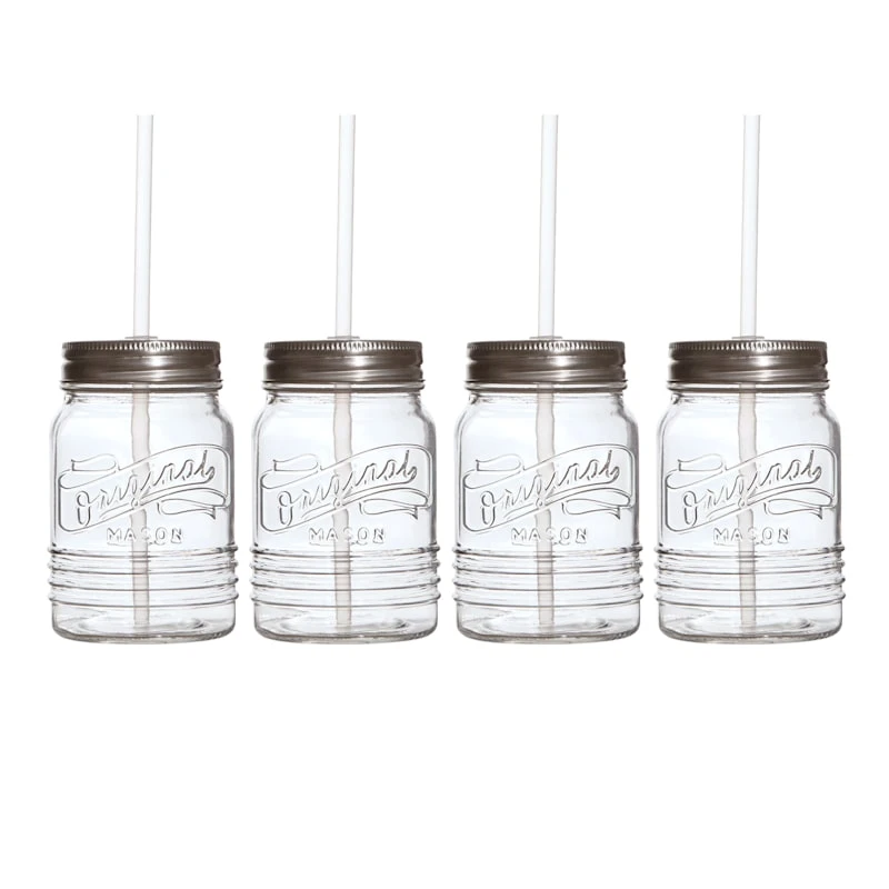 Set Of 4 Original Sipper With Straw, 15oz 6 Set Of 4 Original Sipper With Straw, 15oz - Image 4