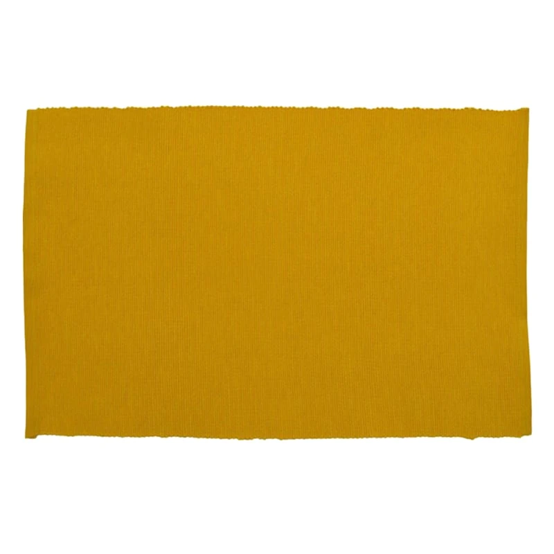 Set Of 4 Ribbed Yellow Placemats 3 Set Of 4 Ribbed Yellow Placemats