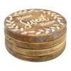 Set Of 4 Round Home Sweet Home Coasters 2 Set Of 4 Round Home Sweet Home Coasters -Cheap Cookware Store set of 4 round home sweet home coasters