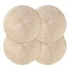 Set Of 4 Serenity Round Gold Placemat