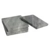 Set Of 4 Square Grey Marbled Stoneware Coasters -Cheap Cookware Store set of 4 square grey marbled stoneware coasters