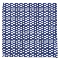 Set Of 4 Tracey Boyd Blue Tile Print Cloth Napkins