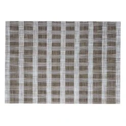 Set Of 6 Keshi Woven Golden Vinyl Placemats, 13x18 -Cheap Cookware Store set of 6 keshi woven golden vinyl placemats 13x18 2