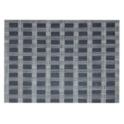 Set Of 6 Keshi Woven Gunmetal Vinyl Placemats, 13x18 6 Set Of 6 Keshi Woven Gunmetal Vinyl Placemats, 13x18 -Cheap Cookware Store set of 6 keshi woven gunmetal vinyl placemats 13x18 2