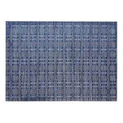 Set Of 6 Marquis Blue Woven Vinyl Placemats, 13x18 6 Set Of 6 Marquis Blue Woven Vinyl Placemats, 13x18 -Cheap Cookware Store set of 6 marquis blue woven vinyl placemats 13x18 2