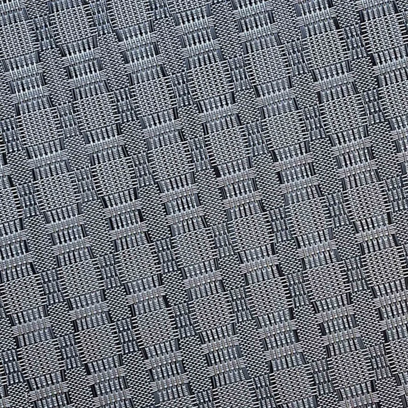 Set Of 6 Marquis Gunmetal Woven Vinyl Placemats, 13x18 5 Set Of 6 Marquis Gunmetal Woven Vinyl Placemats, 13x18 - Image 3