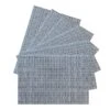 Set Of 6 Marquis Powder Woven Vinyl Placemats, 13x18 -Cheap Cookware Store set of 6 marquis powder woven vinyl placemats 13x18 1