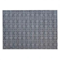 Set Of 6 Marquis Powder Woven Vinyl Placemats, 13x18 -Cheap Cookware Store set of 6 marquis powder woven vinyl placemats 13x18 2