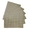 Set Of 6 Marquis Prosecco Woven Vinyl Placemats, 13x18